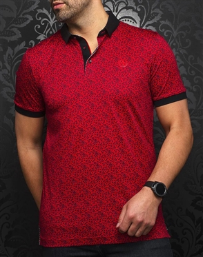 Au Noir Polo Jalisco Red