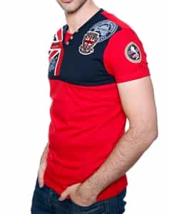 Geographical Norway T-Shirt UK Legend Red