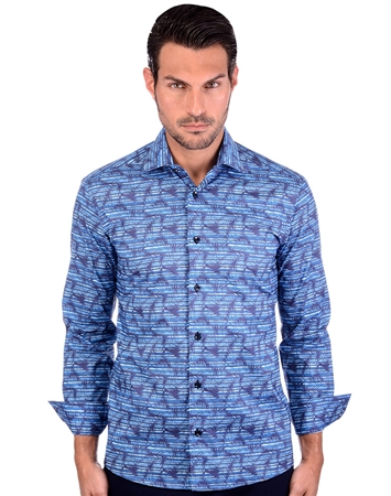 Tropical Navy Men’s Designer Shirt