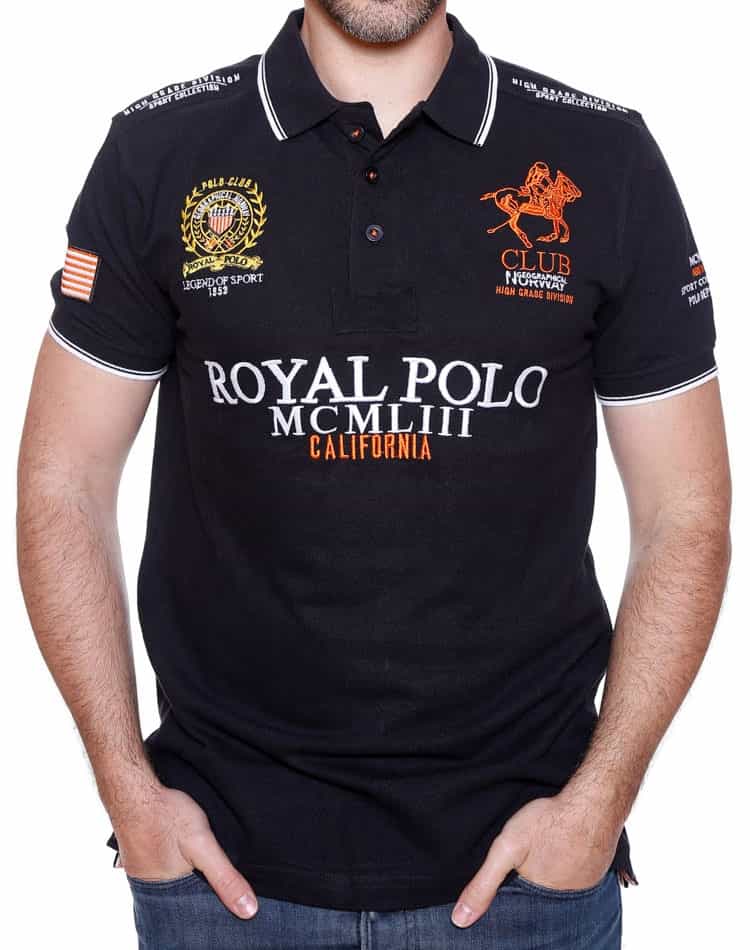 Black Polo Shirt | Geographical Norway