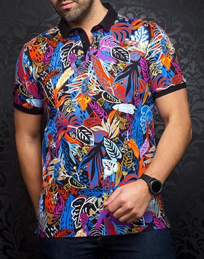 Au Noir Polo labrea black Multi