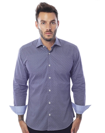 Luxury Navy Dress Shirt