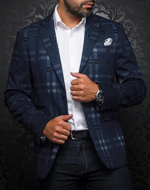 Au Noir Blazer Leonardo Navy