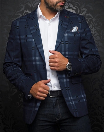 Au Noir Blazer Leonardo Navy