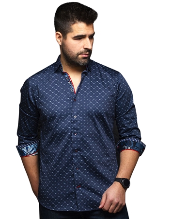 Men fashion button up  shirt  | navy
