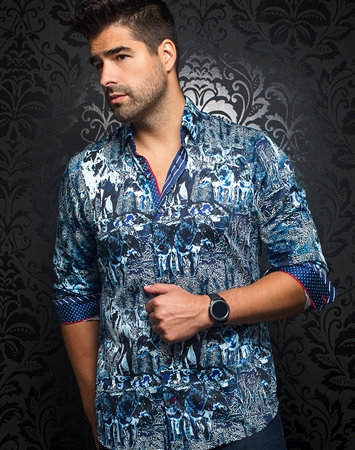 Au Noir Dress Shirt | Lobo Navy