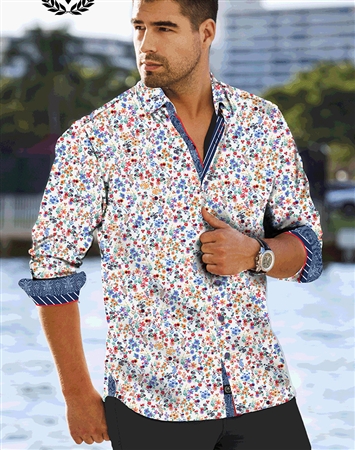 Au Noir Shirt | Louis White Multi 