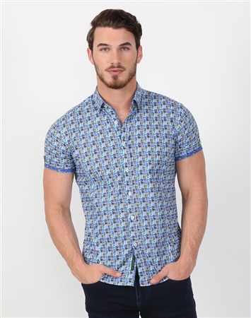 Chic Men’s Multi Designer Dress Shirt