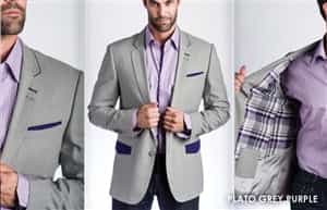 Maceoo Blazer Plato grey purple