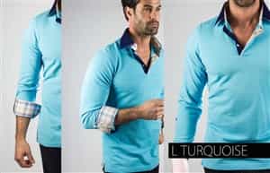 Maceoo Polo Shirt L turquoise