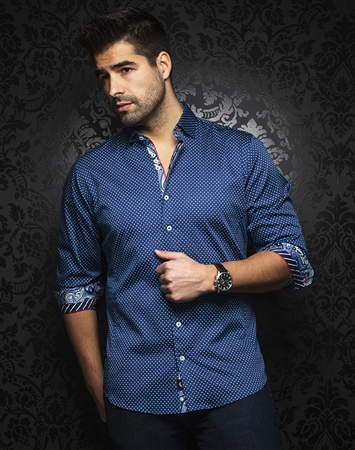 Au Noir Shirt marino-navy