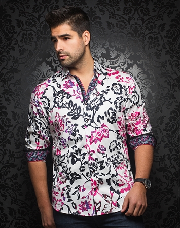 Luxury Dress Shirt: Masolino Fuchsia