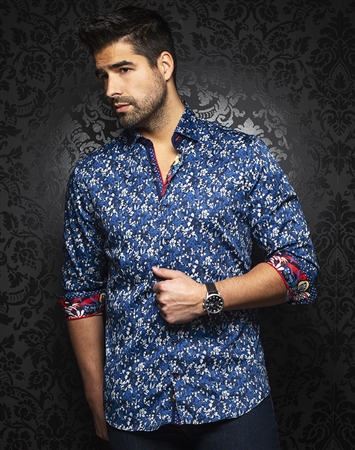 Au Noir Shirt mauro-navy