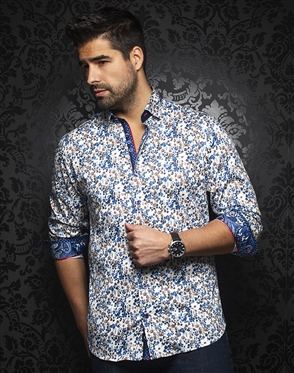 Au Noir Shirt Mauro Blue