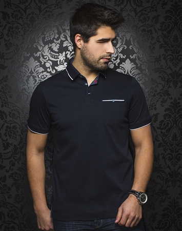 Au Noir Polo | Mercury Navy