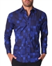 Bertigo Shirt Mikey Navy Block