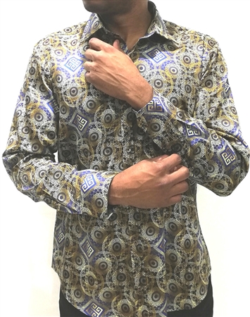 Medallion Print Dress Shirt