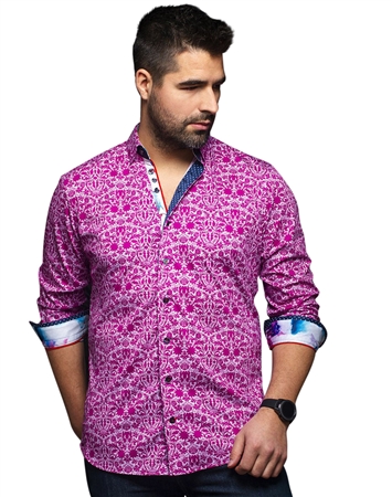 MEn Fashion Button Up shirt  | Pink