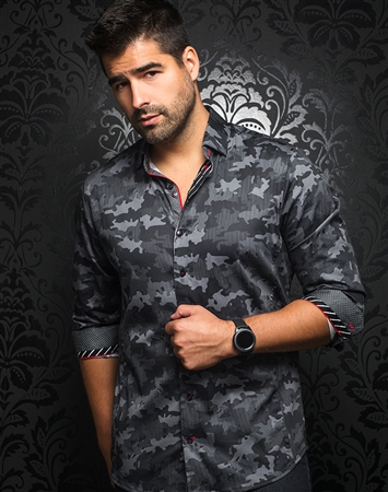 Au Noir Dress Shirt | Montgomery Black