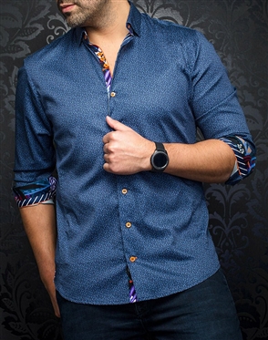 Au Noir Shirt Mozi Navy