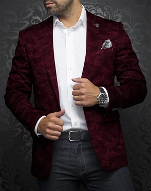 Au Noir Blazer Murphy Burgundy