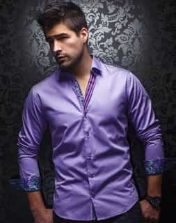 Casual Shirt: Lavender Casual Shirt