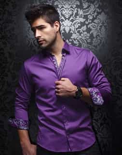 Casual Shirt: Purple Casual Shirt