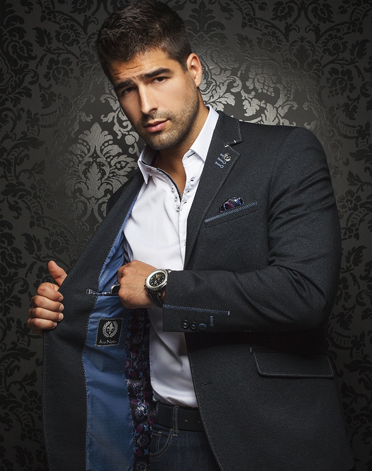 Luxury Sport Jacket: Stylish Gray Blazer | Men Fashion Coats | Au Noir  Blazer