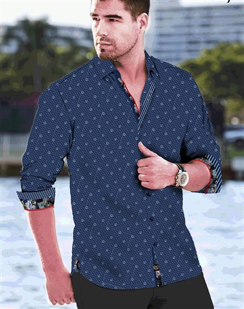 Au Noir Shirt | Negreanu Navy 