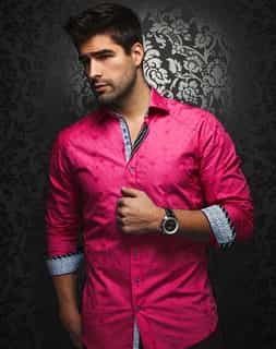 Luxury Button Down: Fuchsia