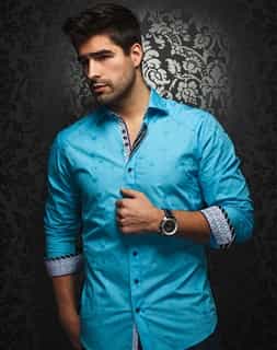 Luxury Button Down: Turquoise