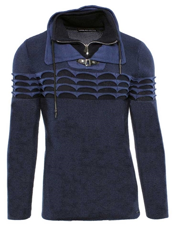 Luxury Navy and Blue Sweater