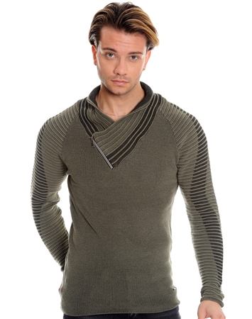 European Fashion Sweater Olive Green