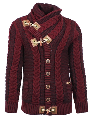 Warm and Stylish Burgundy Sweater