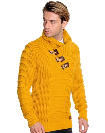 Stylish Mustard-colored Fashion Sweater