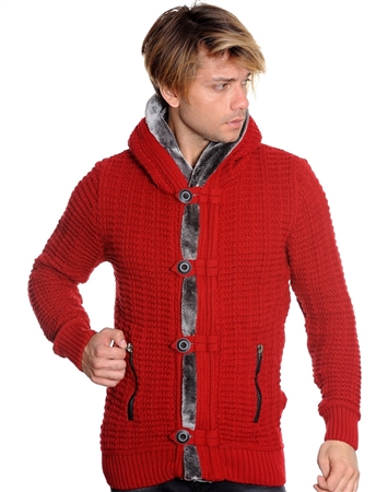 Luxe Designer Red Sweater