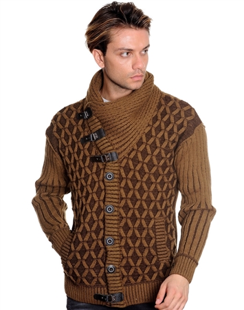 Luxe Designer Camel Brown Sweater