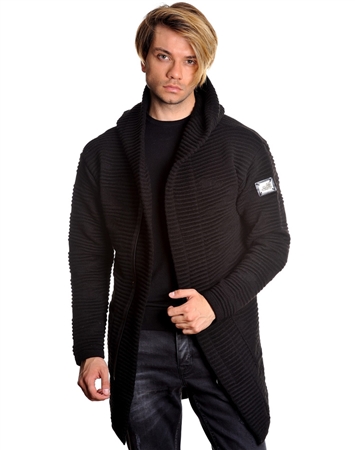 Modern Men's Fashion Coat Black