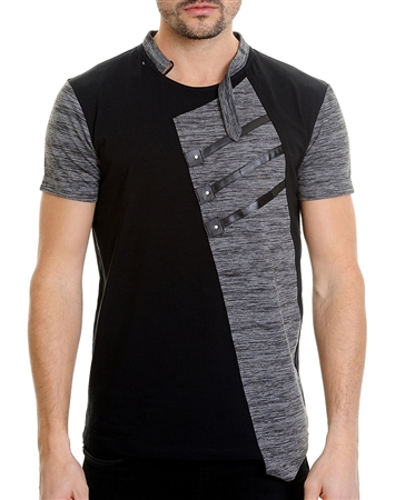 Fashionable Men's T-Shirt - Apollo Black