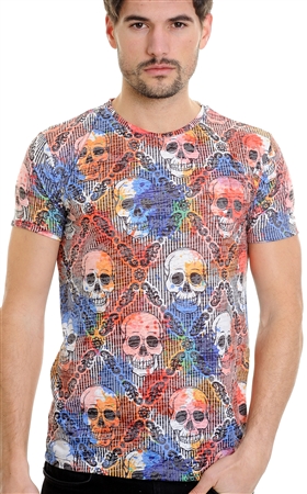 LCR  T-Shirt | Fashion Skull Printed  T-Shirt