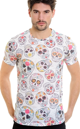 LCR  T-Shirt | Fashion Skull Printed  T-Shirt