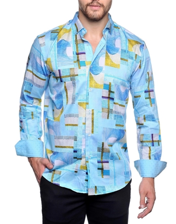 Turquoise Shirt - Men Casual Shirt