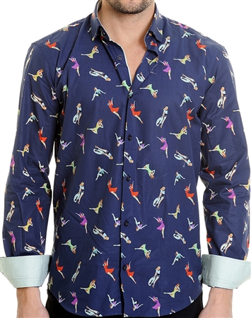 Floral Pattern Multi Shirt - Men Casual Shirt