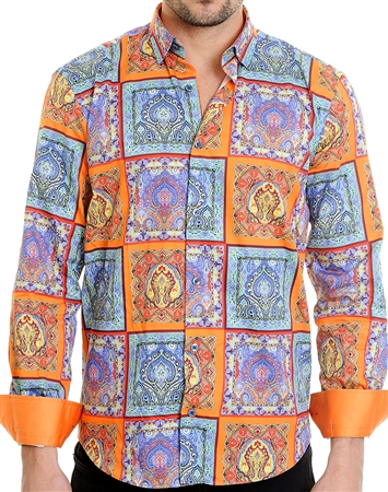 Multi Floral Pattern Shirt - Men Casual Shirt