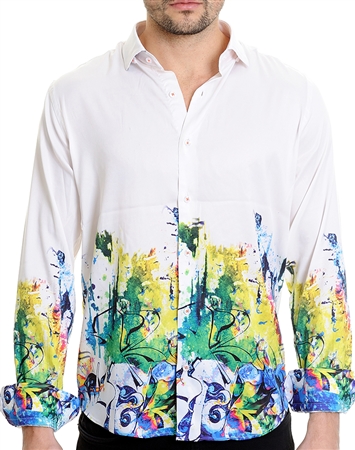 Floral Pattern Multi Shirt - Men Casual Shirt