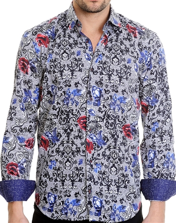 Floral Pattern Multi Shirt - Men Casual Shirt