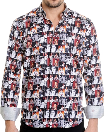 Floral Shape Multi Shirt - Men Casual Shirt