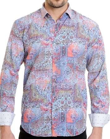 Floral Pattern Multi Shirt - Men Casual Shirt