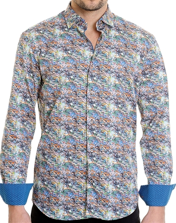 Floral Pattern Multi Shirt - Men Casual Shirt