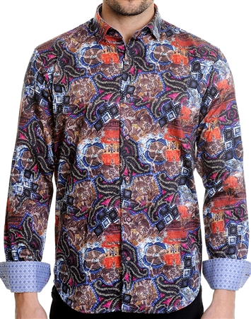 Floral Pattern Multi Shirt - Men Casual Shirt